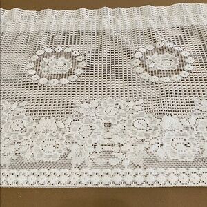 Vintage White Lace Curtain